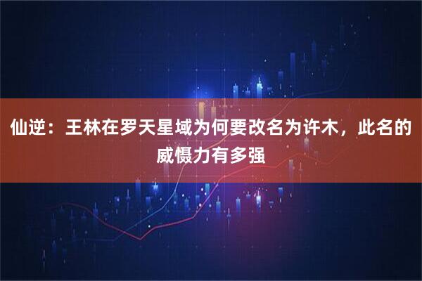仙逆:王林在罗天星域为何要改名为许木,此名的威慑力有多强